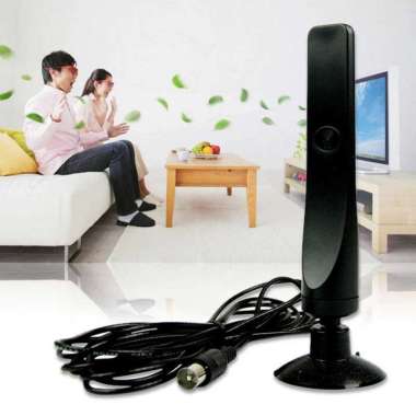 Antena TV Digital Indoor DVB-T2 High Gain 12 dBi - EL0465 Hitam