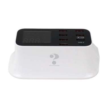 Charger USB Station USB Type C Type A 8 Port YC-CDA19Q Putih