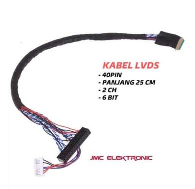 KABEL LVDS 40PIN 2CH 6BIT CABLE LVDS 40 PIN 25 CM 2 CH 6 BIT