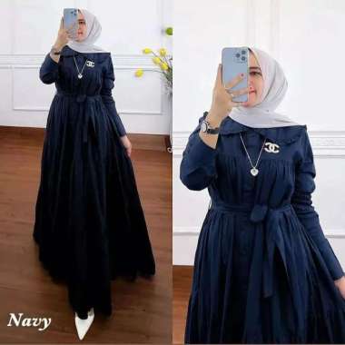 JESLA FASHION KINANTI DRESS HS KATUN RAYON BAJU GAMIS RAYON TERBARU SIMPLE DRESS CASUAL BAJU WANITA 