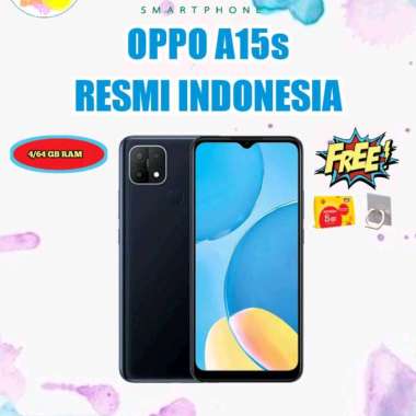 OPPO A15S 4/64GB (RAM 4 GB INTERNAL 64 GB) GARANSI RESMI OPPO INDONESIA Biru