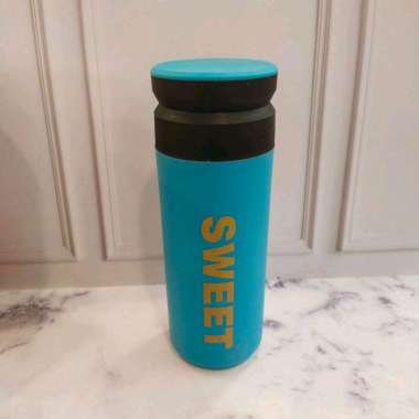 BOTOL MINUM KACA SWEET 500ml//BOTOL MINUM UNIK hijau