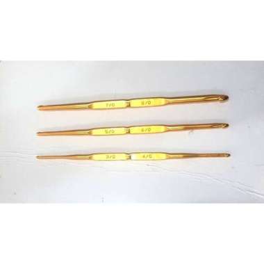 Hakpen / Jarum Rajut / Crochet Hooks Tulip Gold (Berbagai Ukuran) Uk.3-4