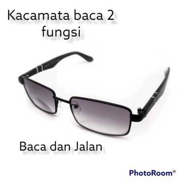 Free Ongkir Kacamata Baca /Plus Lensa Dua Fungsi Buat Jalan Dan Baca +1.25