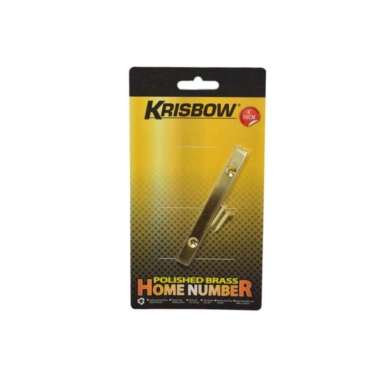Krisbow Simbol Rumah Kuningan Garis Miring - 10 Cm