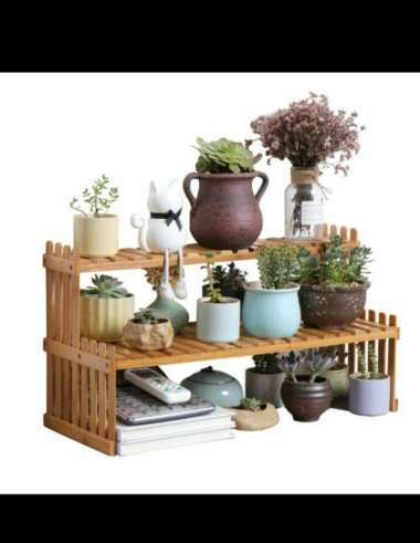 Standing Pot rak susun 2 tingkat