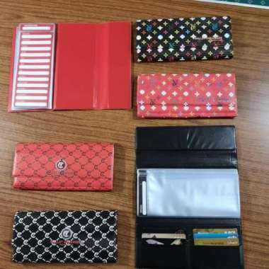 Dompet Giro/Anggaran Bulanan Motif Plus Tempat Kartu / Magnet Kuat