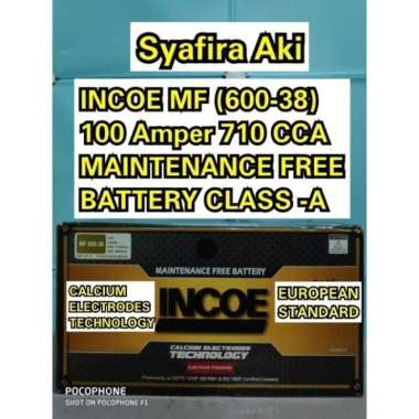 Aki mobil Chevrolet Captiva Diesel 60038/60044 Incoe 100 ah