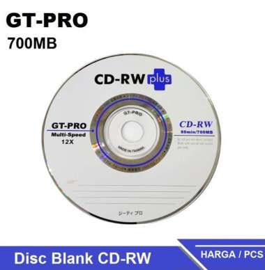 CD-RW Plus GT Pro Plus & Siamese Fighting Fish / CD Kosong Disc Blank / Compact Disc (CD) GT PRO CD-