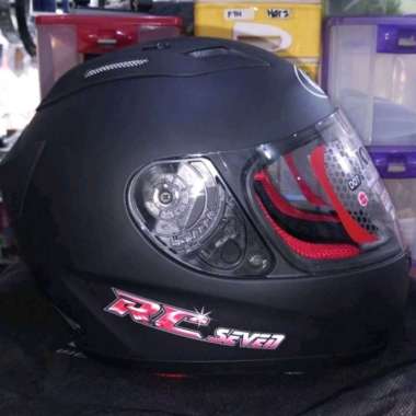 Helm KYT RC7 Hitam Doff || Helm Full Face || Original KYT || L