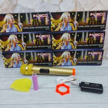 PROMO MICROPHONE WEARLESS FLECO M 11 ORIGINAL - MIC KARAOKE WERLES