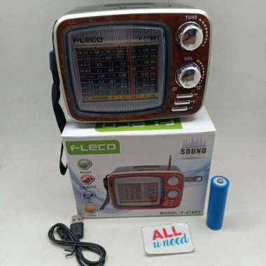 Radio Bluetooth Am Fm Sw Fleco F-078BT - Radio Jadul Bluetooth Fleco