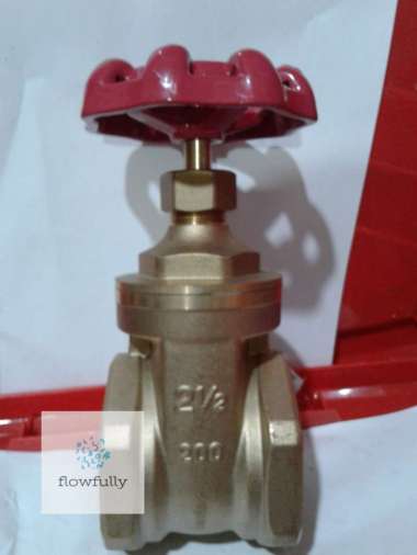 GATE VALVE 2 1/2 inch KUNINGAN ONDA STOP KRAN PUTAR
