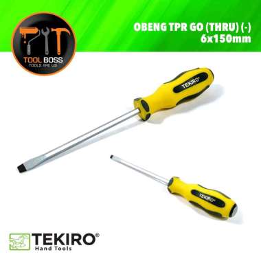 OBENG TPR GO THRU - OBENG MINUS TPR TEKIRO TOOLS 6 ×200 MM