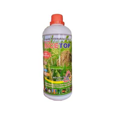 Petrokimia Gresik Ricetop Pupuk Cair Penambah Bobot Padi dan Anti Tikus [1 L] Multicolour