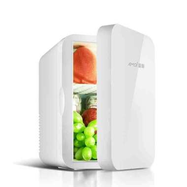 Kulkas Mini Mobil Portable 2 in 1 Car Cooler Warmer Skin Care Cool Box Putih