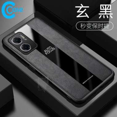 Luxury Leather Glass Case Oppo Reno 8 | 8 Pro 5G Reno 8 Pro Black