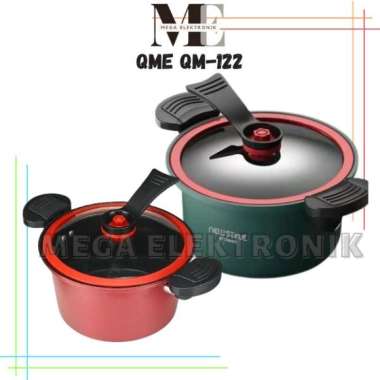 Qme QM-122 Panci Presto Totipotent POT Pressure Cooker 3.5L Daging Empuk Anti Lengket