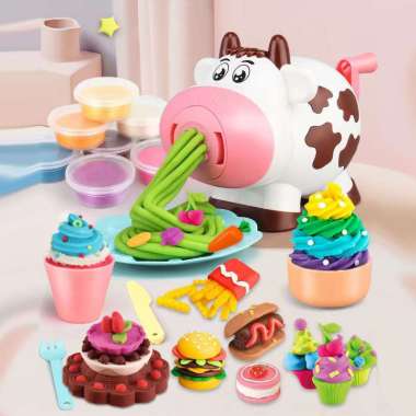 ONE-M281 Mainan Edukasi Anak Plastisin Bentuk Sapi Cow Dream Clay / Maenan Set Lilin Tanah Liat Toys