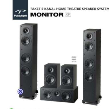 Paket home theatre 5 kanal speaker system Paradigm 2000C 3000F Atom