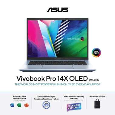ASUS Vivobook Pro 14 OLED M3400QA-OLEDS751 - Cosmos Blue [AMD Ryzen™ 7 5800H / AMD Radeon™ Graphics 