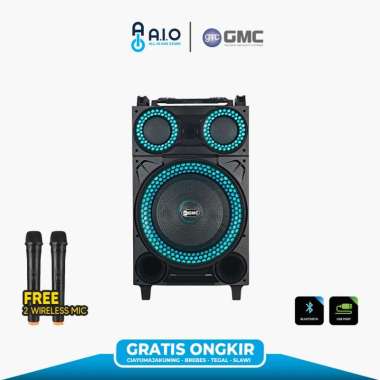 GMC - SPEAKER MULTIMEDIA BLUETOOTH + 2 MIC WIRELESS + STAND - 899R