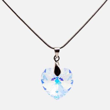 Torenda Kalung Wanita Liontin Love Pendant Swarovski - Crystal