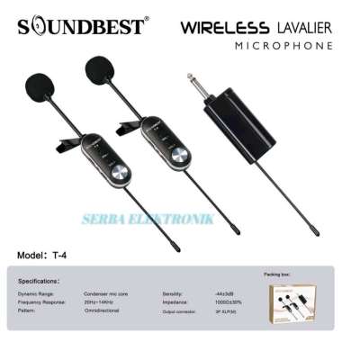 mic wireless jepit clip on Soundbest T4 T 4 Original