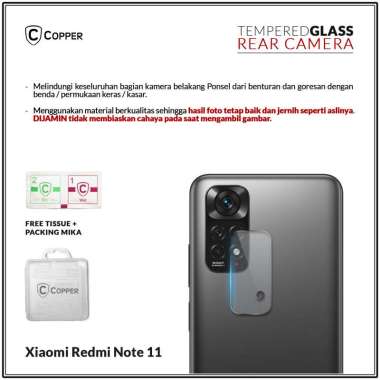 Redmi Note 11 - Copper Tempered Glass Kamera