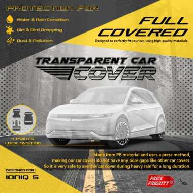 Body Cover Sarung Mobil Plastik HYUNDAI IONIQ 5 Tebal Anti Air WATERPROOF