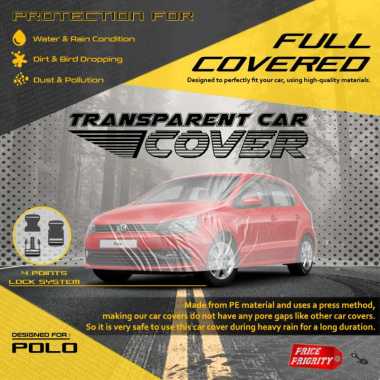 Body Cover Sarung Mobil Plastik VW POLO Tebal Anti Air WATERPROOF