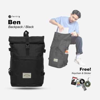 Fertig - Tas - Rolltop - Pria - Ben Black