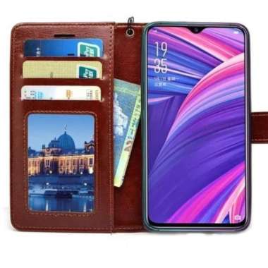 SAMSUNG GALAXI S10 PLUS FLIP COVER WALLET LEATHER CASE MAGNET DOMPET