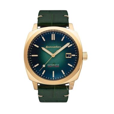 Spinnaker Hull Riviera Automatic Jam Tangan Pria [SP5072] Gold Green