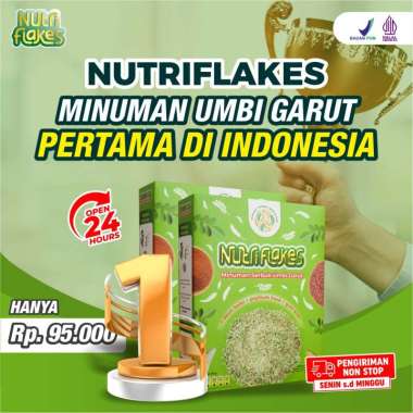 Nutriflakes Sereal - Cereal Ekstrak Daun Kelor Umbi Garut Solusi Atasi Asam Lambung Maag Akut Diabetes Suplemen Makanan Diet