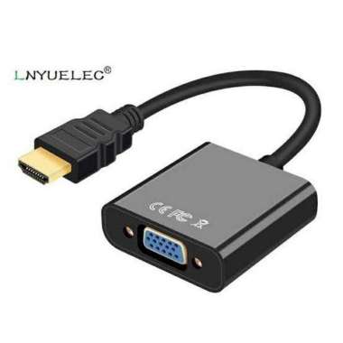 CONVERTER HDMI TO VGA / KABEL SAMBUNGAN HDMI TO VGA MONITOR - - kabel audio