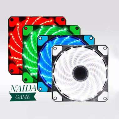 KIPAS CASING WARNA WARNI LAMPU LED / FAN CASING 12CM WITH LED