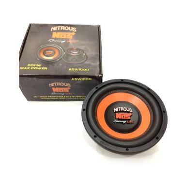 ADS ASW1000 Nitrous NOS 10" ADS ASW 1000 Double Coil Bass Speaker Subwoofer [800 Watt/ 10 Inch] Hita