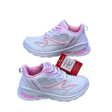 Pro ATT New LWM 01 Sepatu Olahraga Wanita Sepatu Kasual Sneakers Korean Warna Putih Merah Muda 39