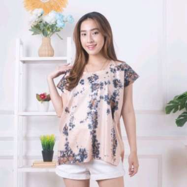 Kaos Wanita Rumahan Kaos Wanita Tie Dye Baju Wanita Santai Motif 2