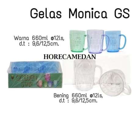 6pc Gelas es teh plastik / Gelas plastik murah / Mug Jumbo murah