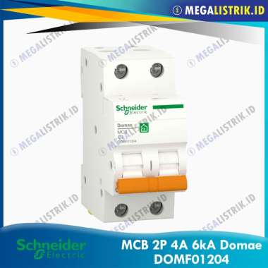 Schneider Domae MCB 2P 4A 6kA / MCB 2 Phase 4 Ampere DOMF01204