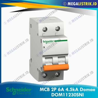 Schneider Domae MCB 2P 6A / MCB 2 Phase 6 Ampere DOM11230SNI