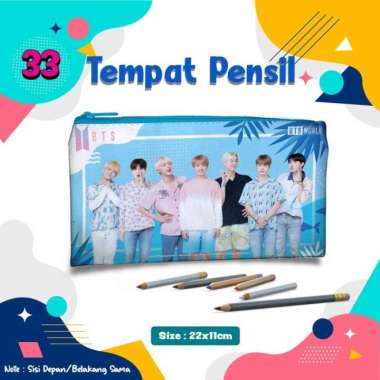 Tempat Pensil Anak Murah_Gambar Bts & Berbagai Karakter Lainnya Multicolor