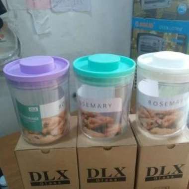 Toples Kaca DLX Rosemary 1400ml / Toples Kaca / Toples Kue atau Snack