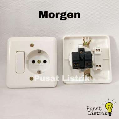 IB Engkel Stop Kontak Arde Morgen Saklar Engkel + Stop Kontak MG-883N
