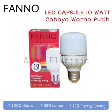 LAMPU LED CAPSUL 10 WATT FANNO/Lampu Murah Bohlam Grosir 10W LED 10Wat