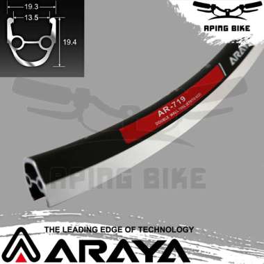 Velg Alloy Araya AR 719 700c Rims untuk Sepeda Fixie Roadbike Balap 32H