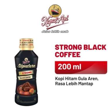 Promo Harga Kapal Api Kopi Signature Drink Strong Black Coffee 200 ml - Blibli