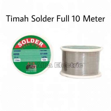 TIMAH SOLDER Diameter 0,8 MM Panjang 10 Meter 40/60 / Timah Solder Timah